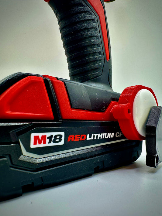 Milwaukee M18 AirTag Holder Red Base Black Lid