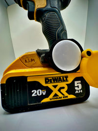 DeWalt AirTag holder black base yellow lid
