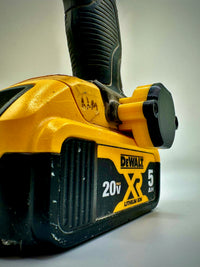 DeWalt AirTag holder yellow base black lid