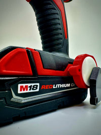 Milwaukee AirTag holder contractor pack multiple red and black units
