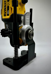 DeWalt oscillating plunge cut base side view with depth guide