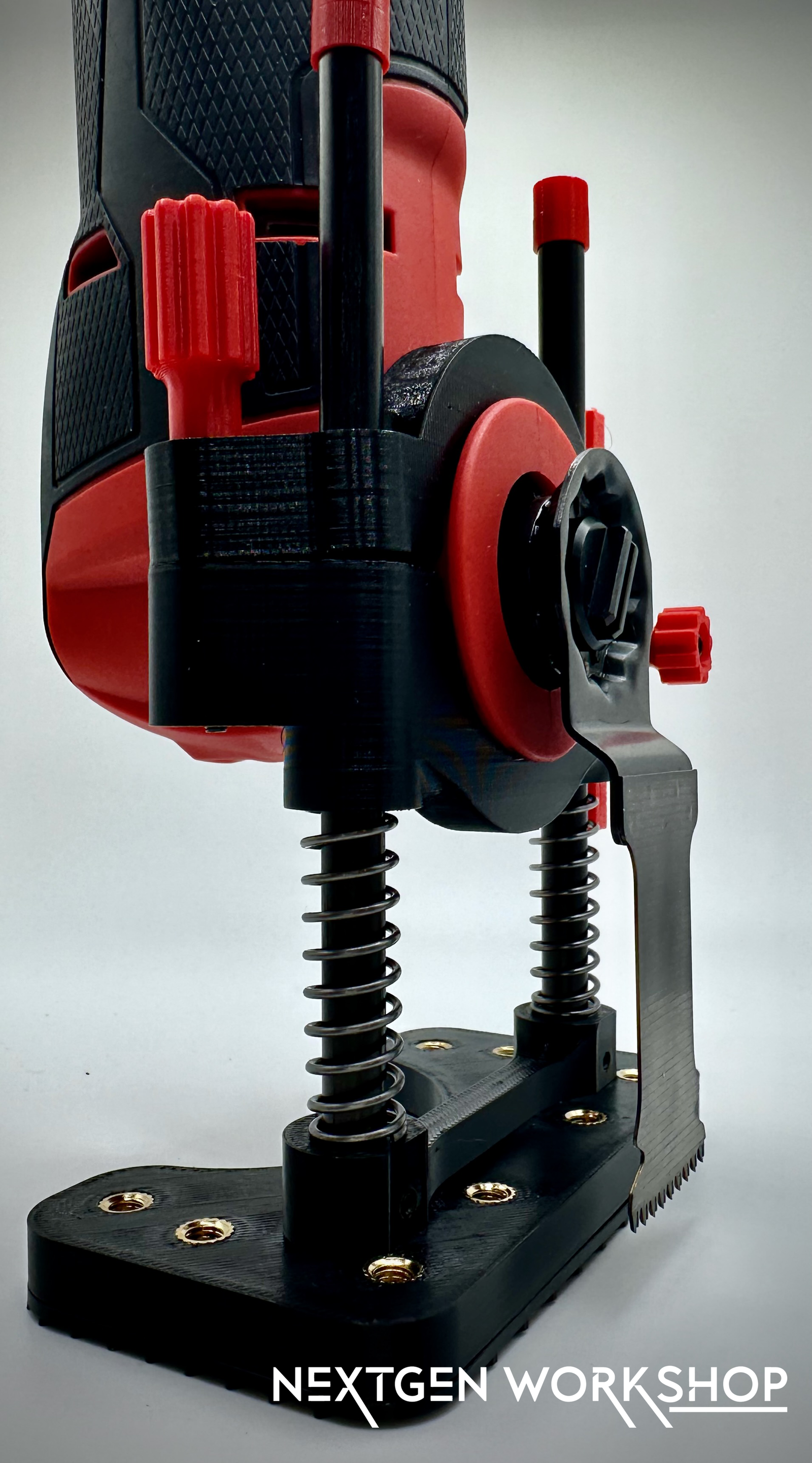 Milwaukee M12 Fuel oscillating tool plunge cut base 3D printed front view