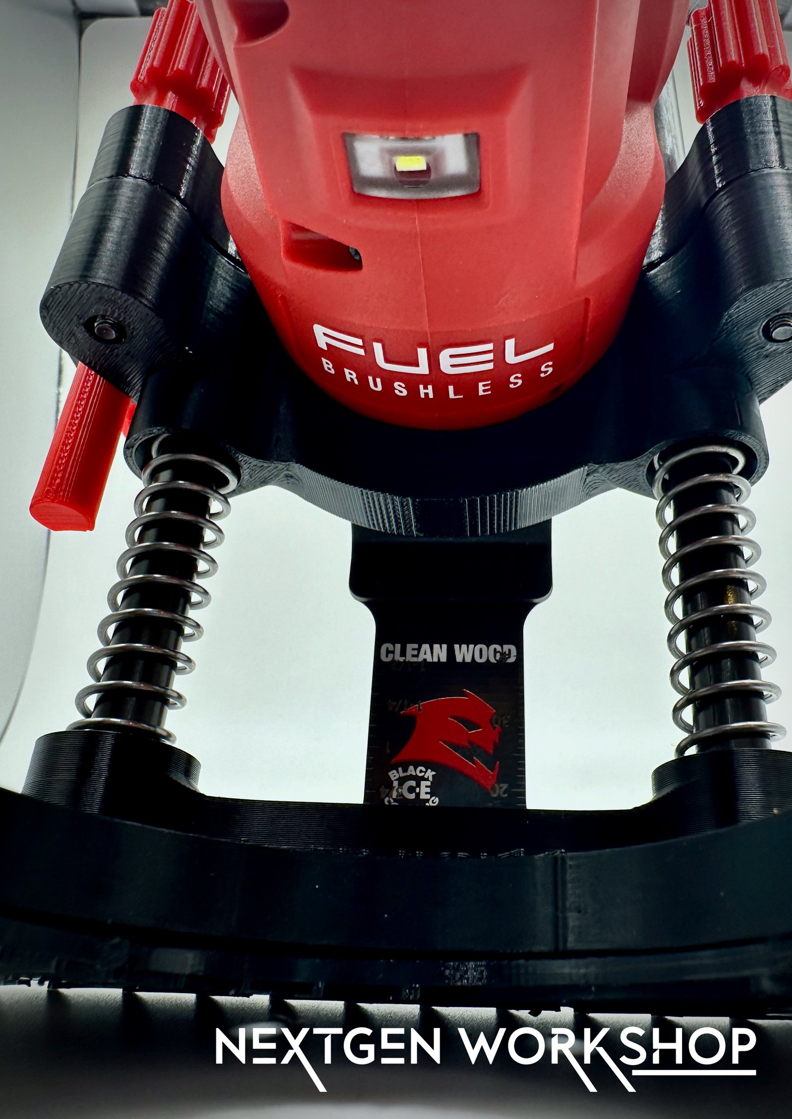 Milwaukee M12 Fuel oscillating plunge cut base side view