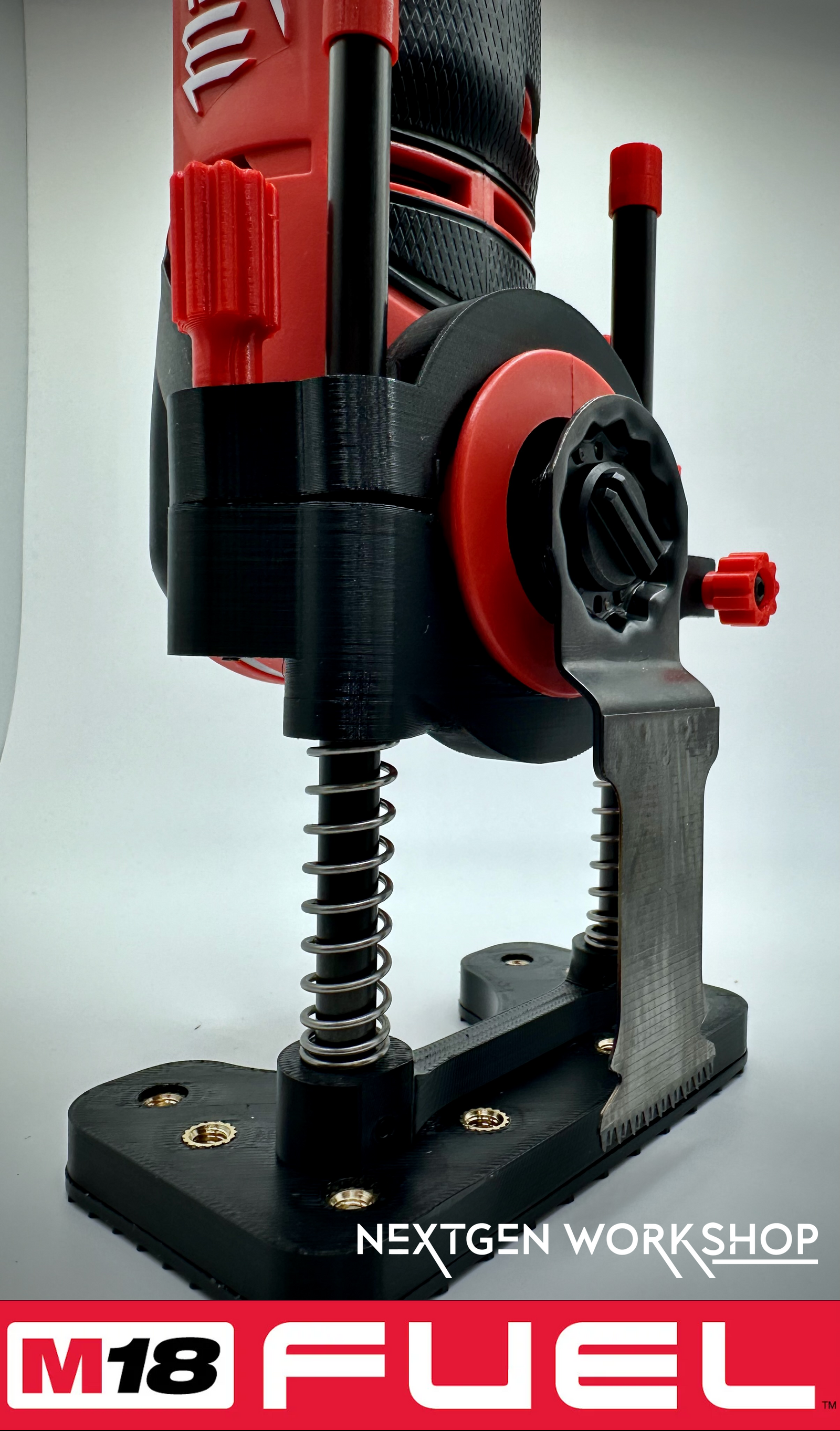 Milwaukee M18 Fuel oscillating tool plunge cut base 3D printed front view