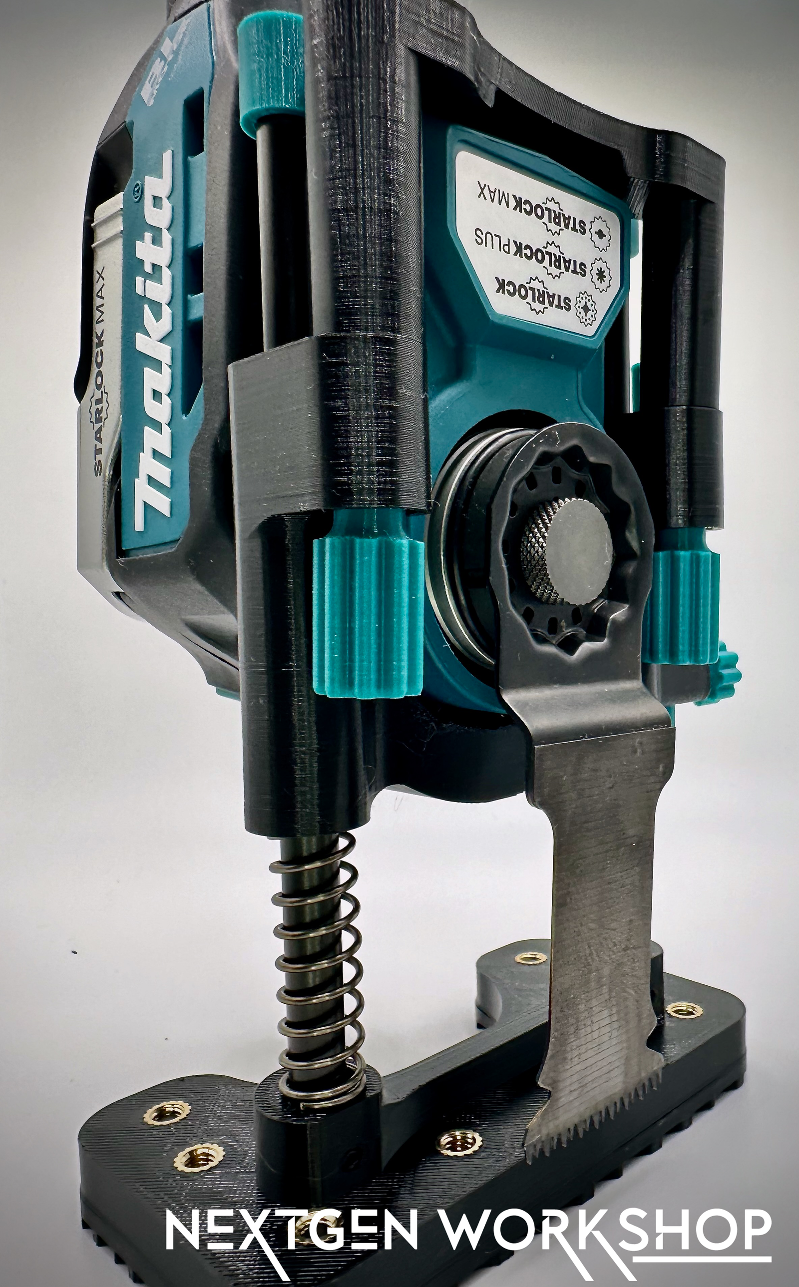 Makita 18V oscillating tool plunge cut base 3D printed front view