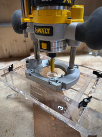 DeWalt mortising jig for oscillating tool front view